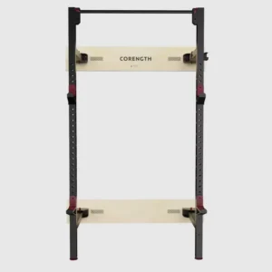 rack mural de musculation pliable Corength decathlon - Vue de face