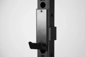Rack mural pliable Kingsbox Royal tnt fold rack II - Zoom sur le support de barre de musculation