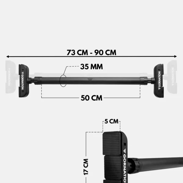 Barre de Traction de Porte Extend-it Gornation - Dimensions générales